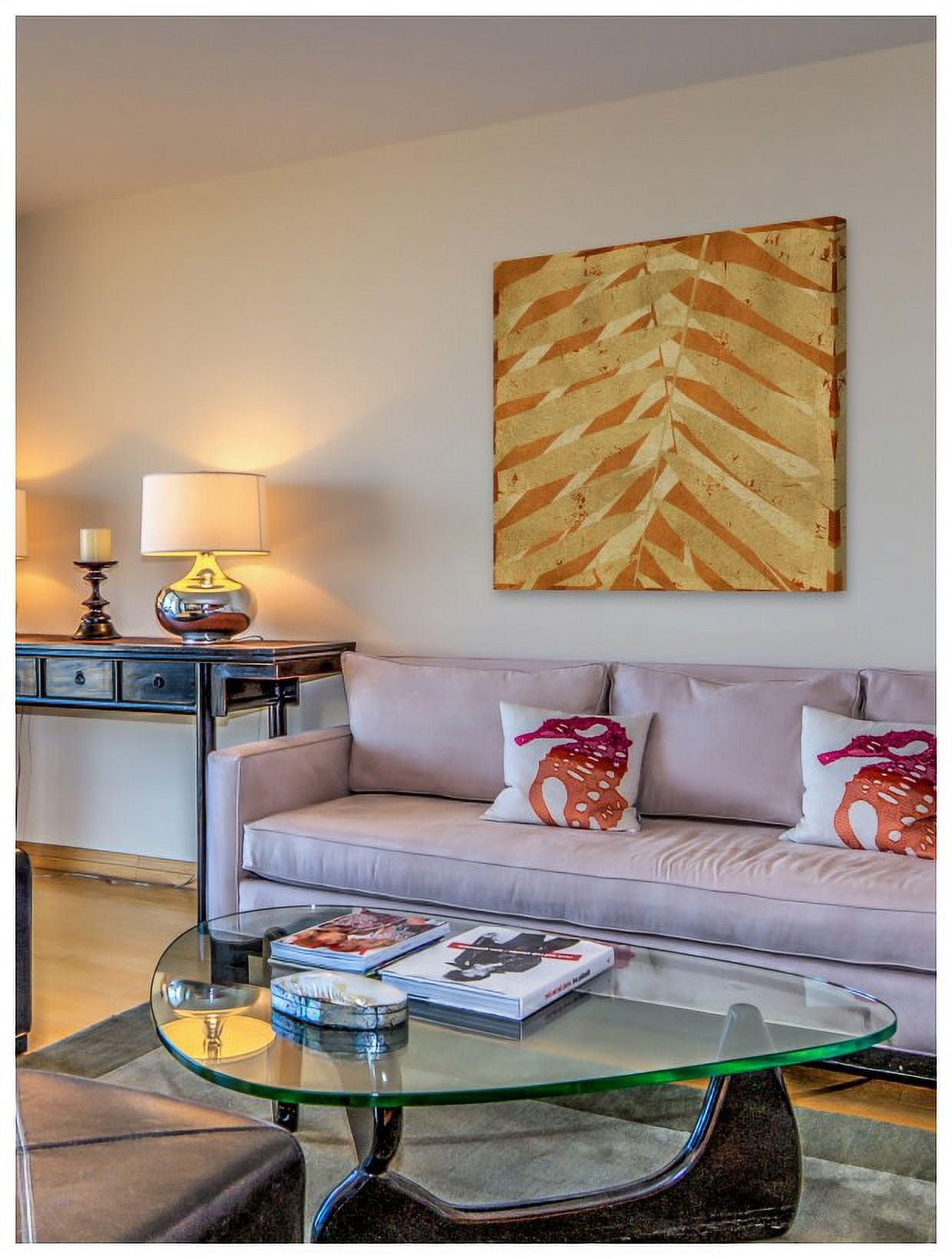 "Palm Fossil I" Painting Print on Wrapped Canvas