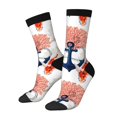 thumbnail image 1 of Fotbe Koi Fish And Corals Calcetas Largas con Estampado para Hombre y Mujer – Calcetas de Compresión Transpirables y Elásticas, Viajar y Uso Diario Talla 5-11, 1 of 6