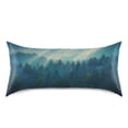 thumbnail image 3 of Dailycode Satin Pillow Case Standard Silk Pillow Cover for Hair and Skin Envelope Closure Dense Forest 20"x26", 3 of 9