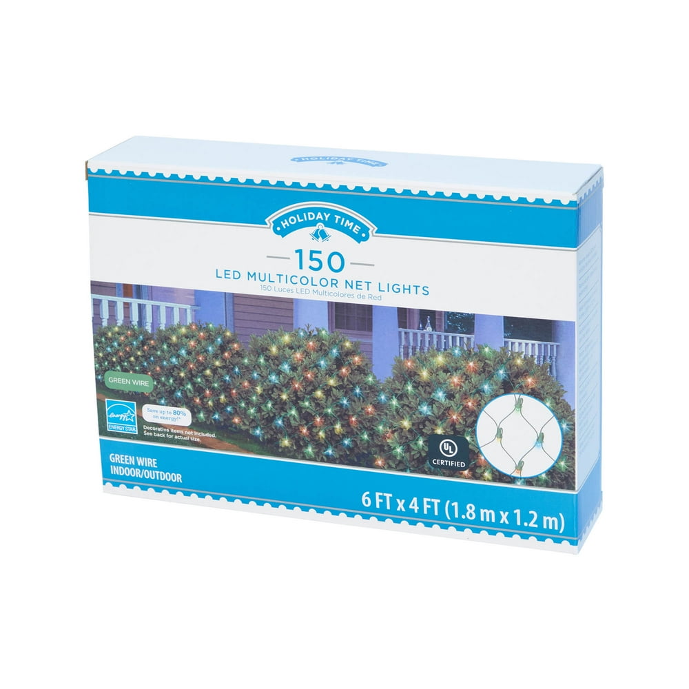 Holiday Time 150Count LED Multicolor Net Lights
