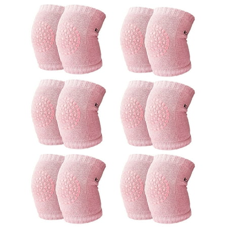 

QIIBURR Kids Elbow Pads and Knee Pads 6Pairs Kids Baby Safety Sport Crawling Elbow Cushion Knee Pads Protective Gear