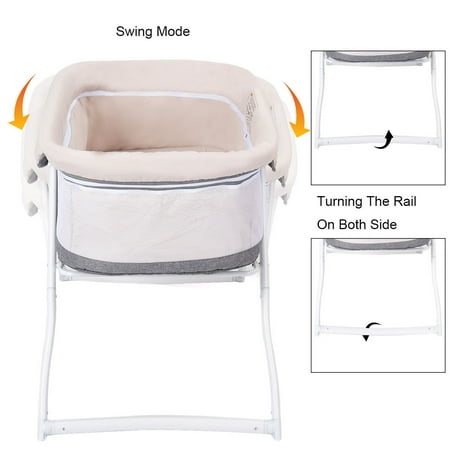 Babyjoy Foldaway Baby Bassinet Crib Newborn Rocking Sleeper