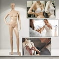 thumbnail image 2 of NiamVelo Mannequin pour Femme Corps Entier Mannequin Réaliste Robe d'Exposition du Torse Mannequin Portable Mannequin de Forme 69 Pouces Modèle Ajustable avec Base en Métal, 2 of 7