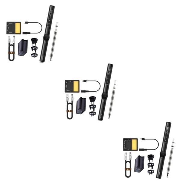 Speravity Kit de soldador eléctrico duradero y de larga duración, herramienta de soldadura de hierro portátil, fácil de ennegrecer con BC2 Type1 NO1