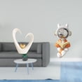 thumbnail image 2 of Estatua de , figura de escritorio con forma de corazón, escultura de resina, adorno de arte moderno para decoración del hogar, artesanía úni, 2 of 8