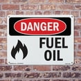 thumbnail image 5 of Fuel Oil OSHA Danger Rigid Plastic Sign 24 Inch x 18 Inch - 10 Pack, 5 of 8