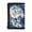 Blue Leopard Theme, variant on Boston Terrier Paw Art Waterproof Trifold Card Wallet, Elastic Polyester Toddlers Purse Easy to Access Coin Storage Pouch for Daily Use Outdoor Travel