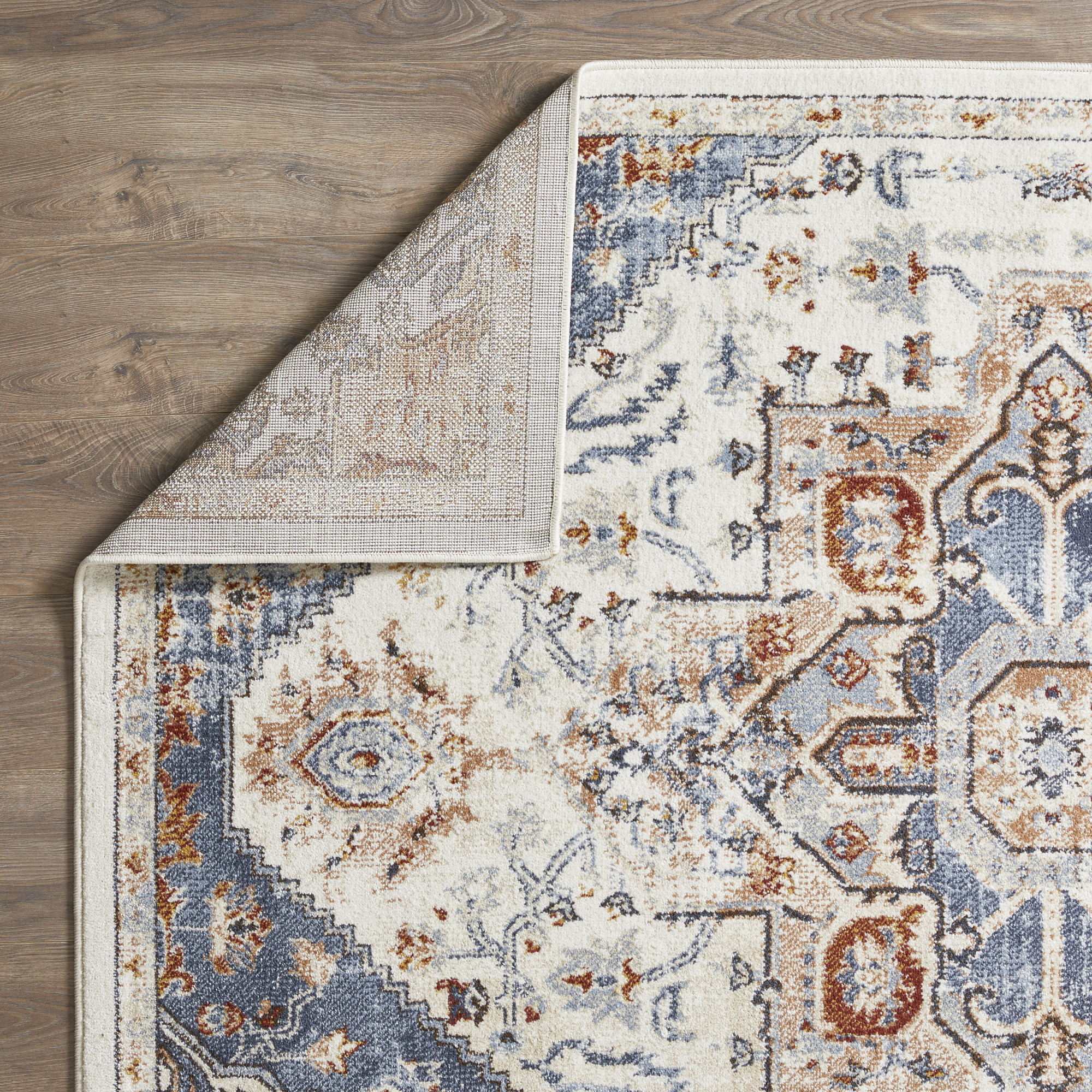 Loomaknoti Alsbrooke Obinda 4' x 6' Beige Oriental Indoor Polypropylene Area Rug