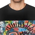thumbnail image 2 of Jean Michel Basquiat Men's T Shirt Cotton Tee Basic Short Sleeve Crewneck Shirt Tops Black, 2 of 5