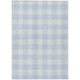 thumbnail image 2 of 10' X 14' Sky Blue And Gray Plaid Washable Indoor Outdoor Area Rug, 2 of 5