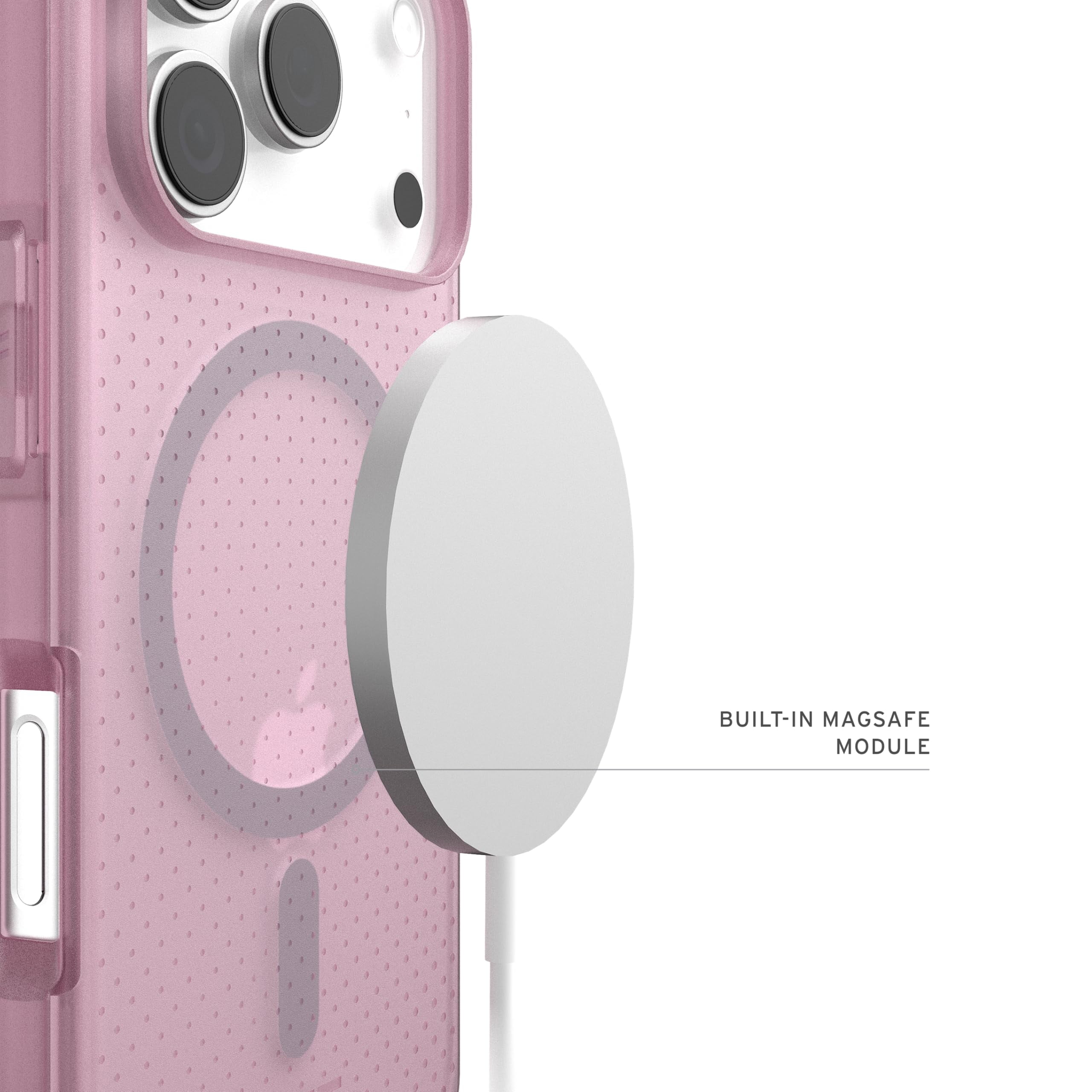 UAG iPhone 17 Pro Case Dot - Compatible with MagSafe Translucent Military Grade Protective Cover, Purple