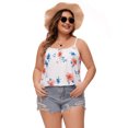 thumbnail image 4 of Women's Tank Top with Built in Bra Cup Push Up Supportive Sleeveless Camisole Tee Shirt Top Bra Relaxed Blouse S-4XL, 4 of 6