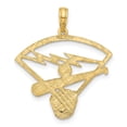 thumbnail image 3 of 14K Baseball Diamond with Glove/Bat/Ball Pendant D4289, 3 of 4