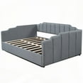 thumbnail image 4 of [Space-saving & Solid] Upholstered Daybed with Under Storage,Full Size,Gray, 4 of 15