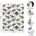 thumbnail image 4 of Cartoon Dinosaurs Names Pattern Blanket,Comfortable Soft Lamb Wool Throw Blanket,All Season,Warm Lightweight Blankets for Sofa Bed Couch Living Room Chair,30"x40", 4 of 4
