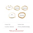 thumbnail image 5 of Womens Bracelet Set of 5 Vintage Geometric Alloy Bracelets Electroplated Fashion Jewelry for Women and Girls Elegant, 5 of 5
