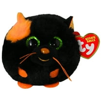 Ty Beanie Balls (Puffies) - Salem the Cat  - Stuffed Animal