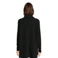 thumbnail image 3 of Time and Tru Women's Rib Roll Neck Tunic, Sizes XS-3XL, 3 of 5