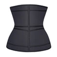 thumbnail image 2 of Waist Trainer for Women Latex Underbust Double Training Belt Tummy Control Waist Cincher Sport Girdle, YA2223-Black-XS, 2 of 20