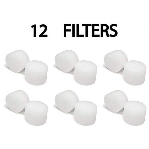 Nispira Replacement Sponges Air Filter, Optimizes Performance for Compressor System, 12 Filters