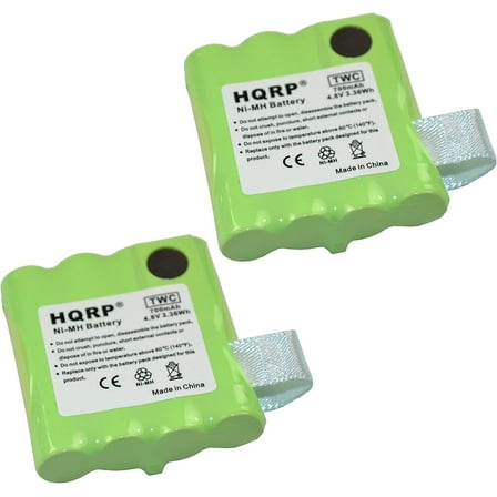 HQRP 2-Pack Rechargeable Batteries for MIDLAND LXT-318 / LXT318 / LXT-319 / LXT319 / LXT-320 / LXT320 Two-Way Radio