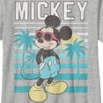 thumbnail image 2 of Boy's Mickey & Friends Distressed Palm Tree Scene Mickey  Graphic Tee Athletic Heather X Large, 2 of 5