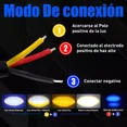 thumbnail image 3 of Faros Auxiliares Lupa Ojo Diabólico Azul Luz Spot Para Moto, 3 of 8