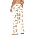 thumbnail image 6 of HPINK-T Golden Retriever Dogs Men's Cotton Pajama Pants Soft Comfy Sleep & Lounge Pants Pjs Bottoms with Pockets, 6 of 7