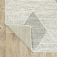 thumbnail image 5 of 8' X 11' Grey And Ivory Geometric Power Loom Stain Resistant Area Rug, 5 of 9