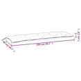 thumbnail image 2 of vidaXL Indoor/Outdoor Bench Cushions 2 pcs, Water-Repellent, Lead Pattern 59.1"x19.7"x2.8", 2 of 6