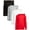 White/Grey/Red/Black, variant on Galaxy by Harvic Boys Long Sleeve Shirts - 4 Pack Basic Pullover V Neck Shirts for Boys (S-XL)