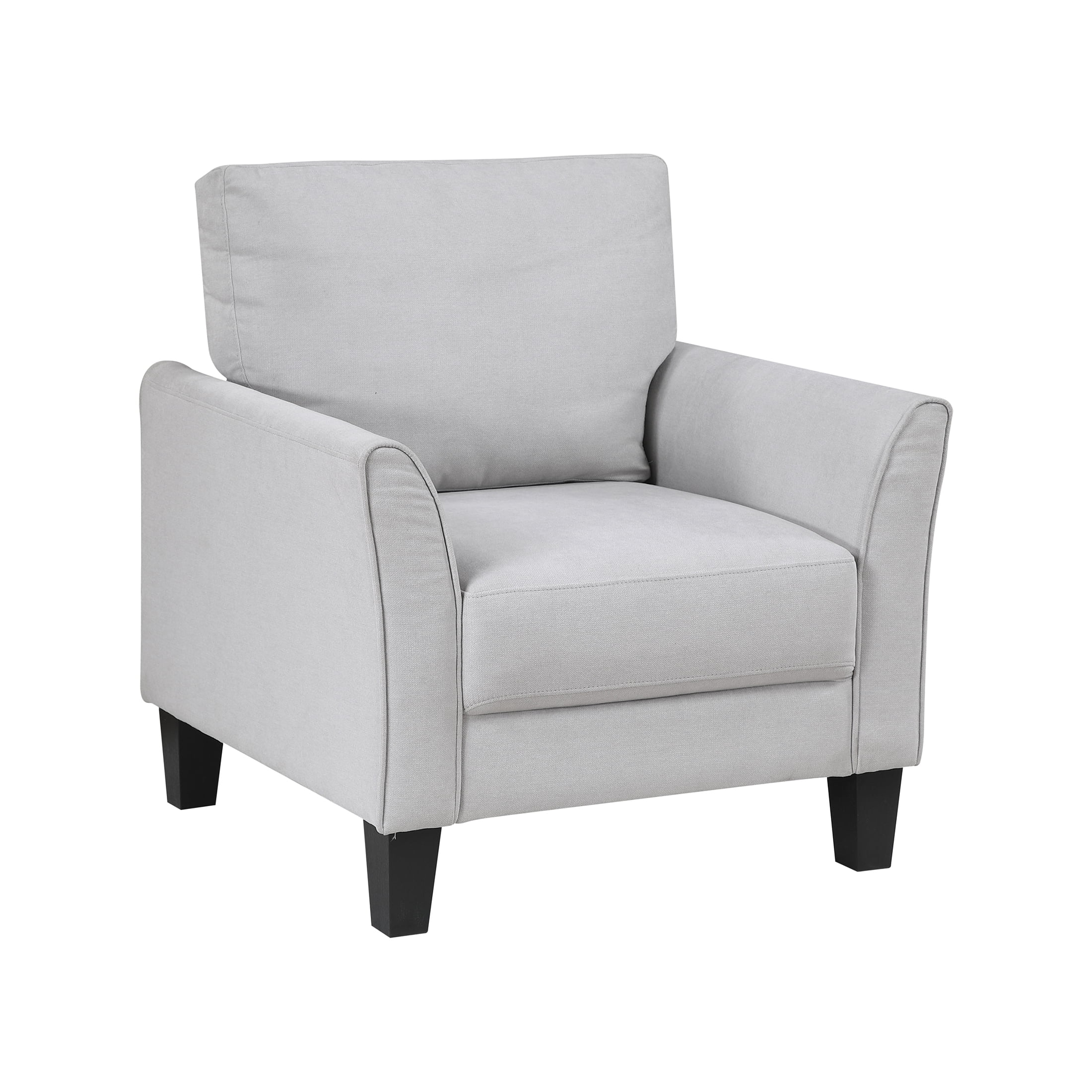 OakvillePark Islewyn Textured Fabric Accent Chair, Gray