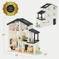 thumbnail image 2 of Best Choice Products Pretend Play Wooden Doll House w/ 40 Interactive Accessories, 3-Story Modern Toy Dollhouse Playset, 2 of 9