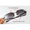 thumbnail image 2 of 2 Pack Tinted Bifocals Reading Glasses Rimless Sunglasses Readers, 2 of 3