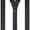 Black, variant on Jacob Alexander Men's Grosgrain Ribbon Leather Clip Y-back Suspenders Braces - Navy Blue