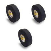 Howies Hockey Stick Tape Premium Cloth Black 1" x 25yd (75') 3-Pack