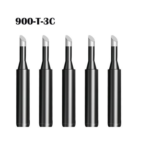 

5X 900M-T Copper Replacement Bevel Style Iron Tip Lead-free For Hakko 936