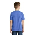 thumbnail image 2 of District Teen Unisex Juniors Electric Heather T-Shirt Royal Frost Small, 2 of 4