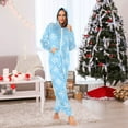 thumbnail image 7 of FORMRS Onesies Pajama for Adults Unisex Hoodie Winter Jumpsuit One Piece Sleepwear, Sizes S-2XL, Snowflake Pattern, 7 of 7