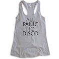 thumbnail image 1 of All Panic No Disco Tank Top, Ladies Racerback Tank Top, Nervous Introvert Panic Uneasy Tank, Heather Gray, X-Large, 1 of 3
