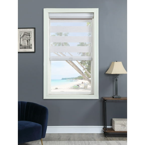 Cordless Light Filtering Layered Shade 35" X 72" Natural