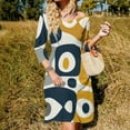 thumbnail image 3 of Abstract Midcentury Modern Art Dress Summer Dresses Woman Street Style Big Size Casual Dress, 3 of 9
