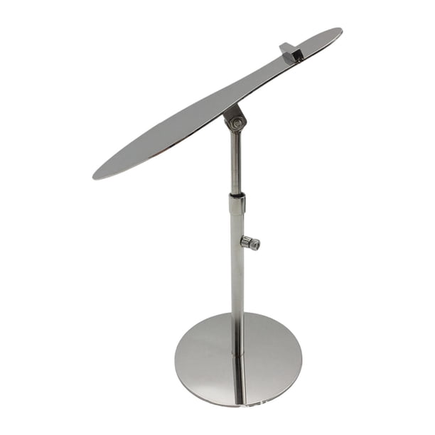 Zapatero versátil, estante elevador de altura ajustable para mostrador, tienda de ropa. Plata