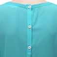 thumbnail image 5 of Richie House Women's Linen T-shirt with Chiffon Sleeve and Back RH2040-B-M, 5 of 7
