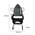 thumbnail image 3 of Ironing Board Holder with Hooks Easily Iron Hanger Storage for Cabinet Bathroom Laundry Room Door Household Black, 3 of 7