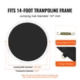 thumbnail image 2 of KFFKFF Surface de Saut pour Trampoline, Convient au Cadre de Trampoline de 14 Pi, Tapis de Rebond Universel pour Trampoline Circulaire de 14 Pi, Surface Renforcée Résistante au Soleil avec Dispositif à Ressort et Anneaux en V Robustes, 2 of 9