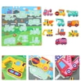 thumbnail image 4 of 1 Set Wooden Peg Puzzles Preschool Educational Learning Toys Jigsaw Puzzles Kids Plaything, 4 of 5
