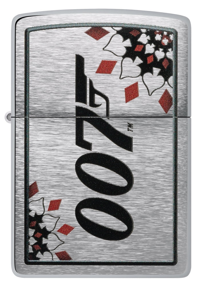 Zippo James Bond Brushed Chrome Pocket Lighter