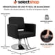 thumbnail image 2 of Silla de Barberia Cuadrada Sillon para Estetica Cómodo Reclinable Giratorio Hidraulico Silla Barbero Peluquería Estilista Estética Barber de 61 * 91 * 88 Negra, 2 of 7