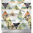 thumbnail image 1 of Soimoi Modal Satin Fabric Geometric,Floral & Bird Patchwork Fabric Prints by Yard 42 Inch Wide, 1 of 1